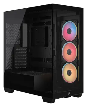 CORSAIR 3500X LX-R RGB iCUE Link Caja de PC Semitorre con Panel de Cristal
