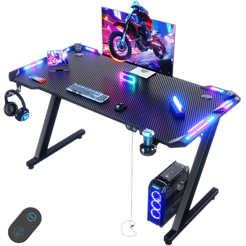 Devoko Mesa Gaming LED 120 x 60 cm