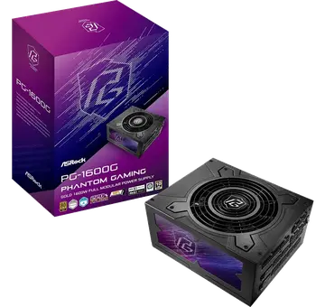 ALIMENTACION ASROCK PG-1600G,PSU,1600W,80 Plus Gold,135MM,Modular,PCI-E 5.1