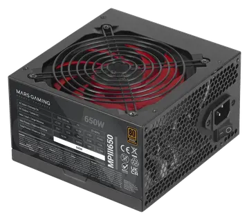 Mars Gaming MPIII650 Fuente ATX 650W 80 Plus Bronze 5 Años Garantía Negro