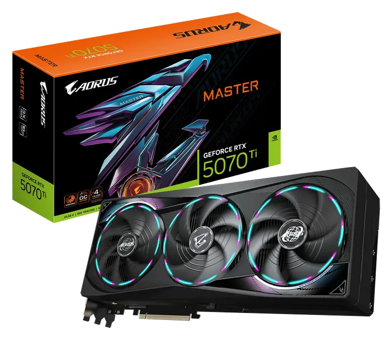 GIGABYTE AORUS GeForce RTX 5070 Ti Master 16G Tarjeta Gráfica