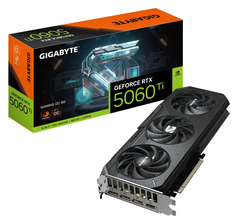 GIGABYTE GeForce RTX 5060 Ti Gaming OC 8G Tarjeta Gráfica