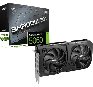 MSI GeForce RTX 5060 Ti 16G Shadow 2X OC Plus
