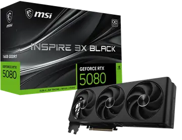 MSI GeForce RTX 5080 16G Inspire 3X OC Black