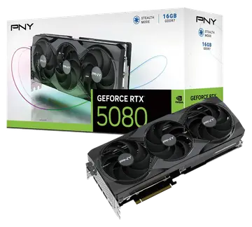 PNY Tarjeta gráfica GEFORCE RTX 5080 16GB Triple Ventilador DLSS 4