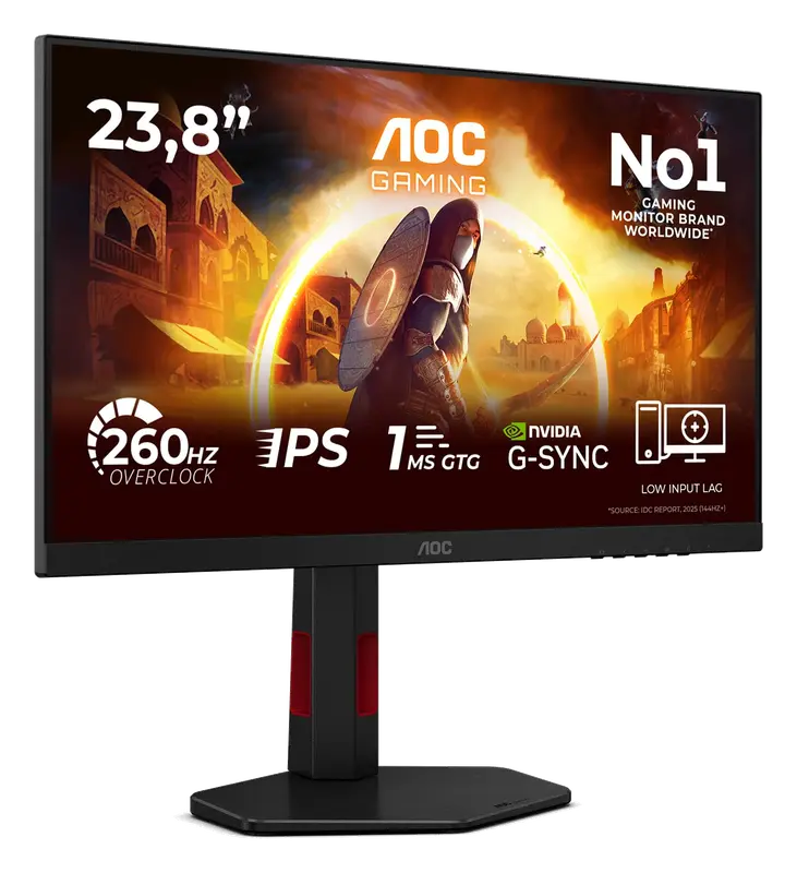 AOC 24G4ZR Gaming Monitor 24 Pulgadas 260Hz Panel Fast IPS
