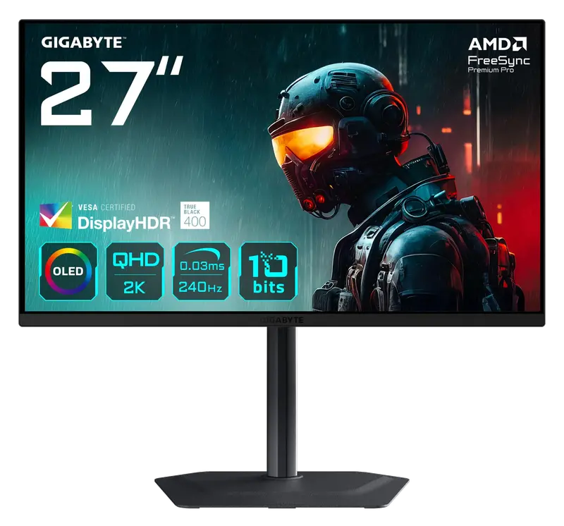 GIGABYTE MO27Q2 27" Monitor Gaming OLED QHD