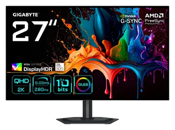 GIGABYTE MO27Q28G Monitor Gaming OLED 27" QHD