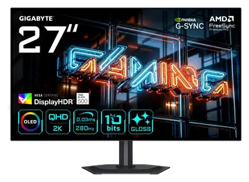 GIGABYTE MO27Q28GR Monitor Gaming WOLED Brillante 27” QHD