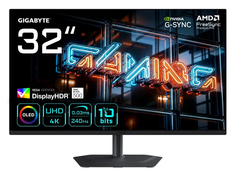 GIGABYTE MO32U24 Monitor Gaming OLED 32” 4K UHD
