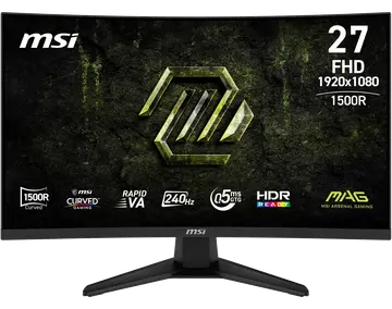 MSI mag 275CF X24 de 27" Monitor Gaming FHD 1500R