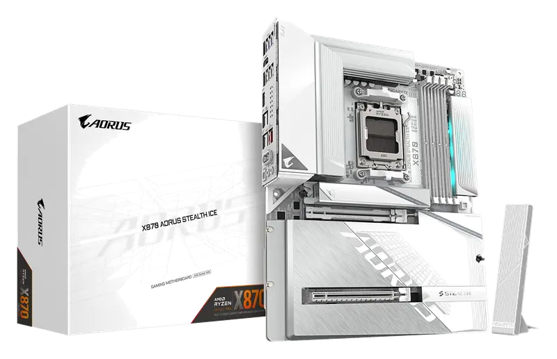 GIGABYTE X870 AORUS Stealth Ice Placa Base