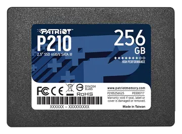 Patriot P210 SSD 256GB SATA III Disco Sólido Interno 2.5"