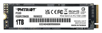 Patriot P320 1TB SSD Interno