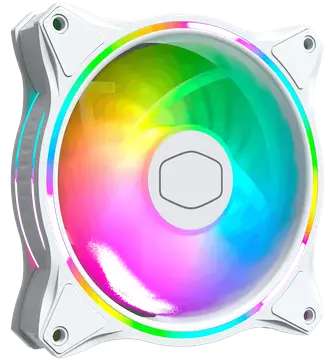 Cooler Master MasterFan MF120 Halo Edición Blanca ARGB: Ventilador de Caja y