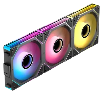 TZMRIT Ventilador Interstelar V1 RGB UNI 120mm 3 Piezas 2000RPM/58.36CFM Espejo